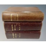 Three volumes, Beekeeping New and Old by William Herrod-Hempsall volumes 1, 2a and 2b,