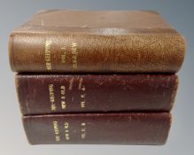 Three volumes, Beekeeping New and Old by William Herrod-Hempsall volumes 1, 2a and 2b,