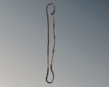 An 18" silver twist necklace.