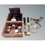 A quantity of vintage and later Lady's and Gent's wrist watches including Smiths, Sekonda,