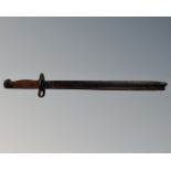 A World War I bayonet.