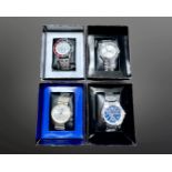 Four Gentleman's Orlando wristwatches, all boxed.