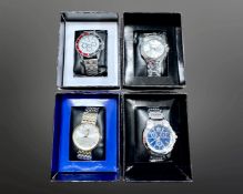 Four Gentleman's Orlando wristwatches, all boxed.