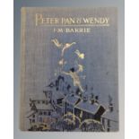 Peter Pan & Wendy by J M Barrie, published by Hodder and Stoughton Ltd circa 1930's, canvas bound.