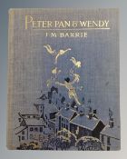 Peter Pan & Wendy by J M Barrie, published by Hodder and Stoughton Ltd circa 1930's, canvas bound.