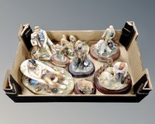 A quantity of figures including Leonardo collection, Stonecraft etc.