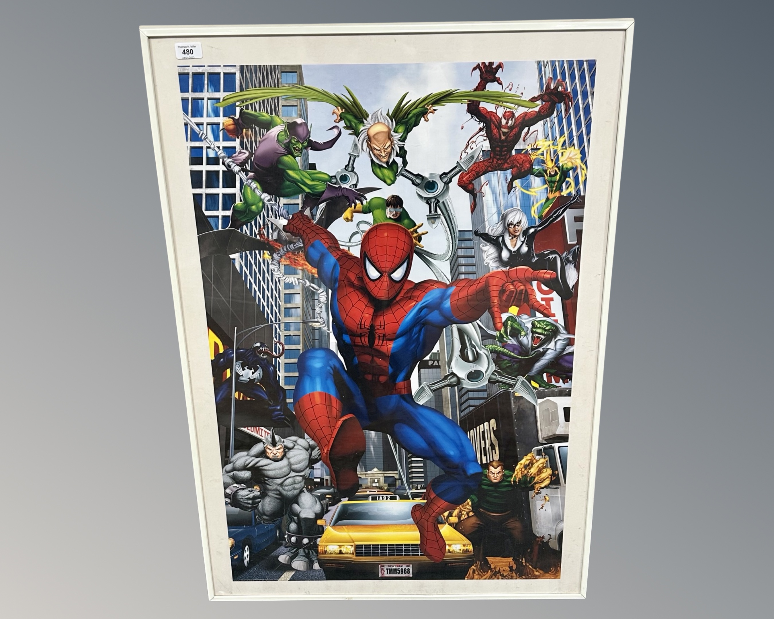 A colour poster 'Spider-Man', 71cm by 101cm.