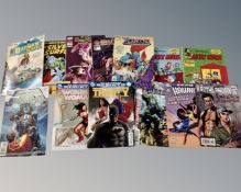 A small collection of vintage and later comics including German Micky Maus,