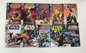 A small quantity of Star Wars comics including Outlander, Emissaries to Malastare,