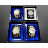 Four Gentleman's Orlando wristwatches, all boxed.