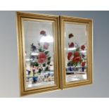 A pair of 19th century style mirrors,