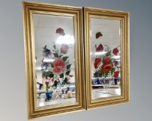 A pair of 19th century style mirrors,