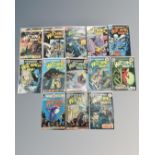 A collection of 13 vintage DC It's Midnight The Witching Hour comics, in plastic covers,
