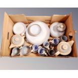 A box of Hornsea Tapestry tea and dinner ware