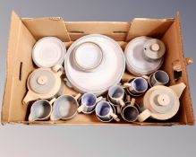A box of Hornsea Tapestry tea and dinner ware