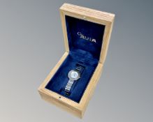 A lady's stainless steel Avia wristwatch in box.