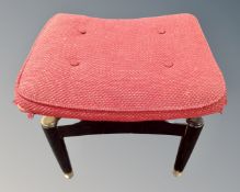 A mid-20th century G Plan E. Gomme dressing table stool.