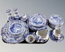 A collection of 46 pieces of Spode Italian tea and dinner china.
