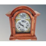 A Tempus Fugit Lincoln 31 day bracket clock with pendulum and key