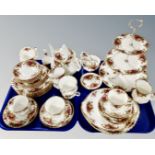 Forty pieces of Royal Albert Old Country Roses bone tea and cabinet china,