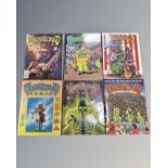 A collection of six Grateful Dead Comix, Numbers 1 to 6, in plastic covers.