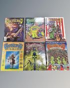 A collection of six Grateful Dead Comix, Numbers 1 to 6, in plastic covers.