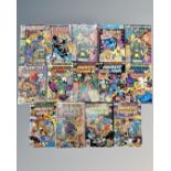 A collection of 14 vintage Marvel Fantastic Four comics including several Annuals,