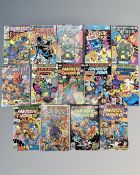 A collection of 14 vintage Marvel Fantastic Four comics including several Annuals,