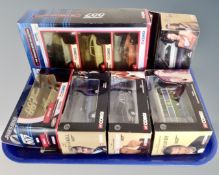 Eight James Bond die cast vehicles including The Ultimate Bond Collection pack, etc,