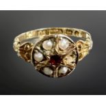 A 15ct gold lady's ring inset with stones CONDITION REPORT: 1.