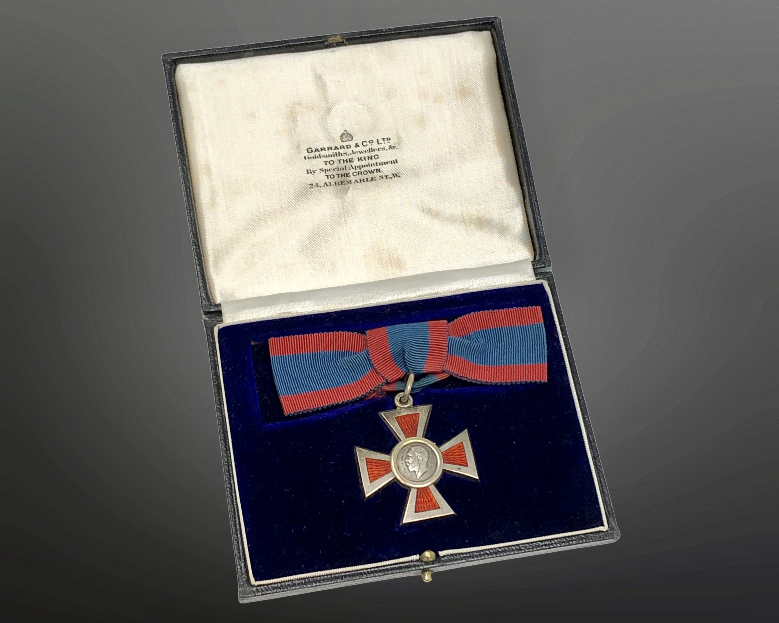 An Associate of the Royal Red Cross medal, second class, boxed in a RRC 1st Class Garrards case.