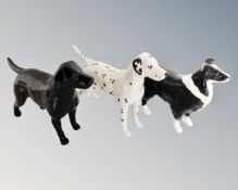 A Beswick labrador, dalmatian and border collie.