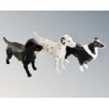 A Beswick labrador, dalmatian and border collie.