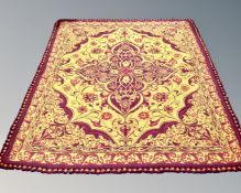 A Bokhara Susani tasselled floor covering or throw,