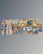 A group of vintage DC Action Comics and Adventure Comics including Superman and Superboy issues,