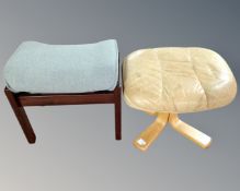 Two late 20th century footstools.