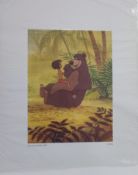 Disney lithographs of 'The Jungle book,' 'Winnie the Pooh and family', Star Trek,