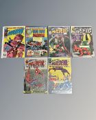 A group of vintage Marvel Daredevil comics including special edition double-size issue,