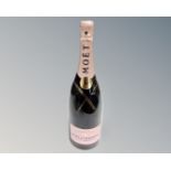 A magnum bottle of Moet and Chandon Rosé Imperial champagne, 1500ml.