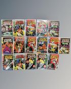 A group of vintage Marvel The Silver Surfer comics including The Silver Surfer issue #1 and several