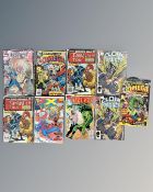 A group of vintage and later Marvel comics including 2099 A.D.