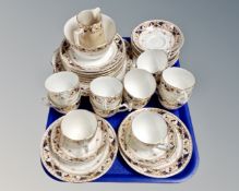Approximately forty pieces of antique Warwick Imari pattern tea china