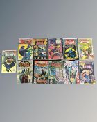 A group of vintage DC comics featuring Batman including Sword of Azrael,