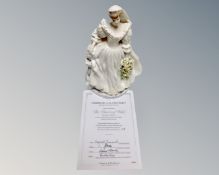 A Coalport figure, The Princess of Wales, limited edition #119 of 1000 with certificate.
