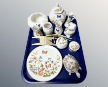 A tray of Aynsley Cottage Garden cabinet china