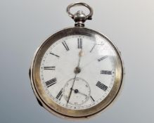 An antique Kendal and Dent silver cased pocket watch