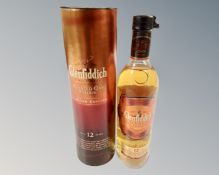 A bottle of Glenfiddich Toasted Oak Reserve single malt scotch whisky, aged 12 years,