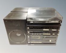 A Technics hifi system including automatic turn table system SL-3,