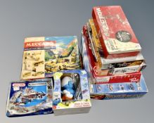 A collection of board games, modelling kit, Meccano etc.