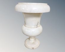 An Alabaster urn,